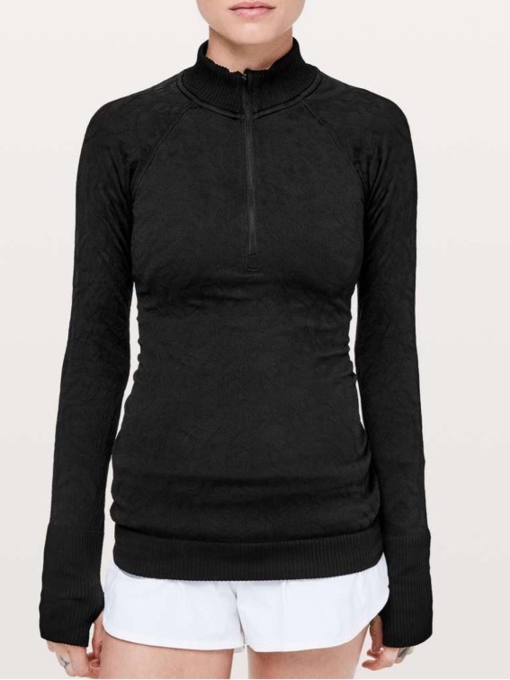 Lululemon Rest Less Half Zip ~ 6 ~ Black